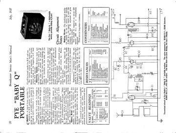 Pye-Baby Q-1937.Broadcaster.Radio preview